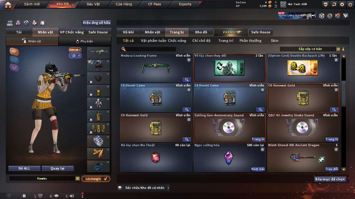 shop acc cf uy tin gia re